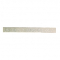 Decal - Unleaded Fuel Only - White - Straight - 1960-70 Ford Car  