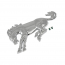 Emblem - Bronco Horse - Original - Mounting Stud & Clip - Chrome - 1980-88 Ford Bronco, 2021-22 Ford Bronco