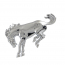 Emblem - Bronco Horse - Universal - Peel & Stick Application - Chrome - 1966-96 Ford Bronco, 2021-22 Ford Bronco