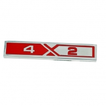Name Plate - Front Fender - "4 x 2" - 1980-86 Ford Truck