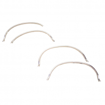 Wheel Opening Molding Set - with Black Trim - 1987-96 Ford Truck, 1987-96 Ford Bronco
