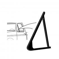 Vent Window Rubber Seals - Left - 1992-96 Ford Truck, 1992-96 Ford Bronco