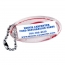 Key Chain - Red Ford Script - Universal - Plastic rear view