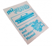 Book - Facts Manual - Galaxie - 1962 Ford Car  