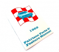 Book - Facts Manual - Fairlane - 1969 Ford Car  