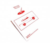 Book - Facts Manual - Falcon - 1963 Ford Car  