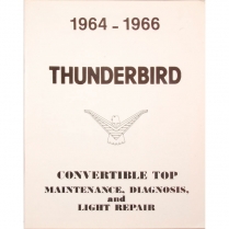 Book - Convertible Top Adjustment - Thunderbird - 1964 Ford Car  