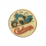 Lapel Pin - Blue Silver Eagle - 1936-65 Cushman Scooter front view