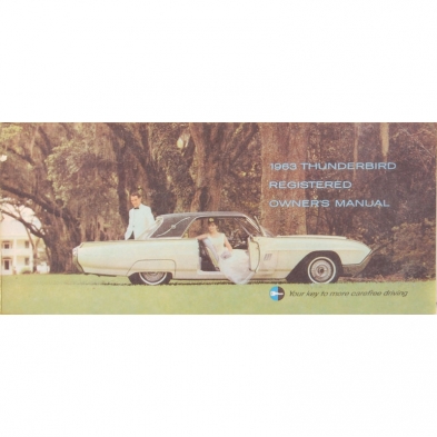 Owners Manual - 1963 Ford Car cover photo