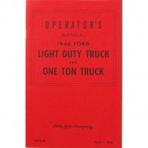 Operator's Manual - 1946 Ford Truck    