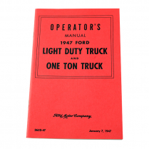 1947 Ford Truck Operators Manual - 1947 Ford Truck    