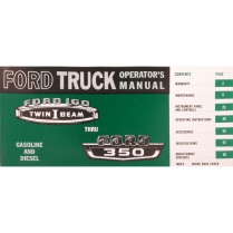 Operator's Manual - 1966 Ford Truck