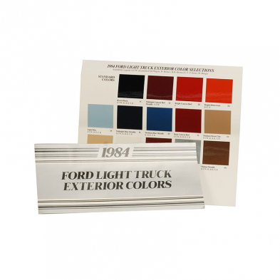 Exterior Color Selection Brochure - 1984 Ford Truck