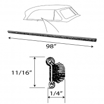 Universal Door Glass Anti-Rattler - 1951 Ford Car