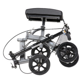 Compact Steerable Knee Walker with Basket