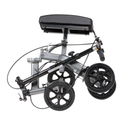 Compact Steerable Knee Walker with Basket
