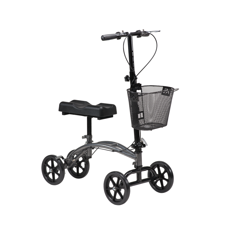 Compact Steerable Knee Walker With Basket Foldable, Steel 1/cs (ea)
