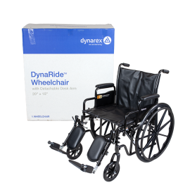 DynaRide S2 Wheelchair - 20" x 18" w/ Detach Full Arm ELR