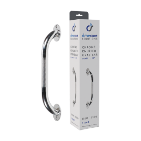 Chrome Knurled Grab Bar