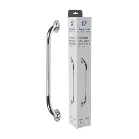 Chrome Knurled Grab Bar
