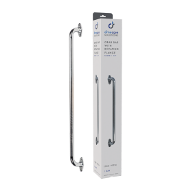 Rotating Flange Knurled Grab Bar