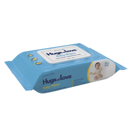 Hugs of Love Baby Wipes unscented w/ Plastic Lid