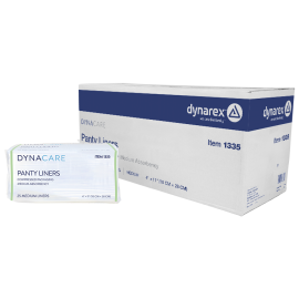 Panty Liners, Sq End w/ Adhesive Tab