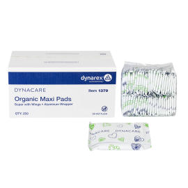 Organic Maxi Pads, Super with wings