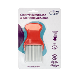 ClearNit Metal Lice and Nit Removal Comb with handle