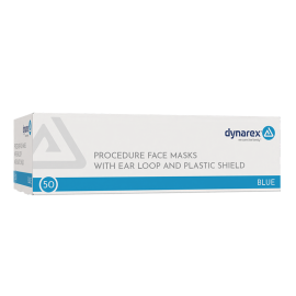 Procedure Face Mask w/ Ear Loop and Plastic Shield