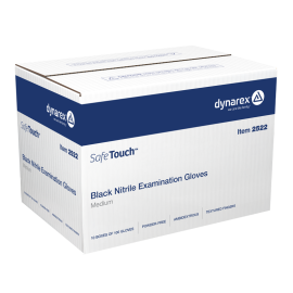 Safe-Touch Black Nitrile Exam Gloves