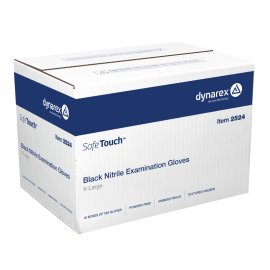 Safe-Touch Black Nitrile Exam Gloves
