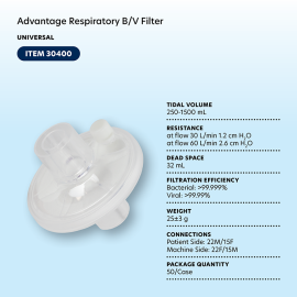 Advantage Respiratory B/V Filter