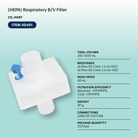 (HEPA) Respiratory B/V Filter