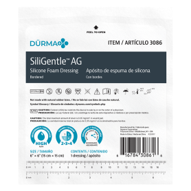 SiliGentleAG - Silicone Bordered Foam Dressing