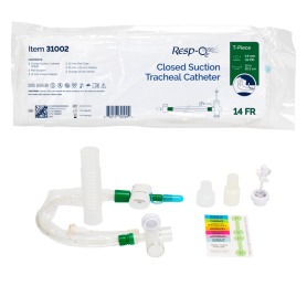 Closed Suction Tracheal Catheter w/ T-Piece