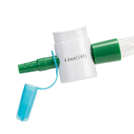 Closed Suction Tracheal Catheter w/ Double Swivel Elbow