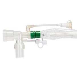 Closed Suction Tracheal Catheter w/ Double Swivel Elbow