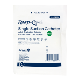 Single Suction Catheter - Graduated w/ Control Valve