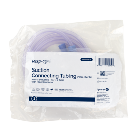 Suction Connecting Tubing w/ Male Connector, Non-Conductive