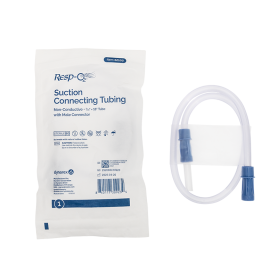 Suction Connecting Tubing w/ Male Connector, Non-Conductive,