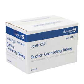 Suction Connecting Tubing w/ Male Connector, Non-Conductive,