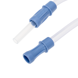 Suction Connecting Tubing w/ Male Connector, Non-Conductive,