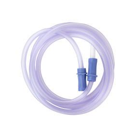 Suction Connecting Tubing w/ Male Connector, Non-Conductive,