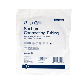 Suction Connecting Tubing w/ Male Connector, Non-Conductive,
