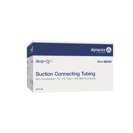 Suction Connecting Tubing w/ Male Connector, Non-Conductive,