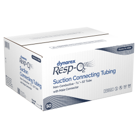 Suction Connecting Tubing w/ Male Connector, Non-Conductive,