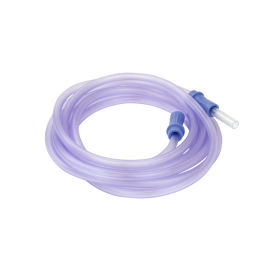 Suction Connecting Tubing w/ Male Connector, Non-Conductive,