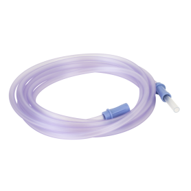 Suction Connecting Tubing w/ Male Connector, Non-Conductive,