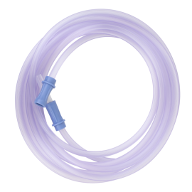 Suction Connecting Tubing w/ Male Connector, Non-Conductive,
